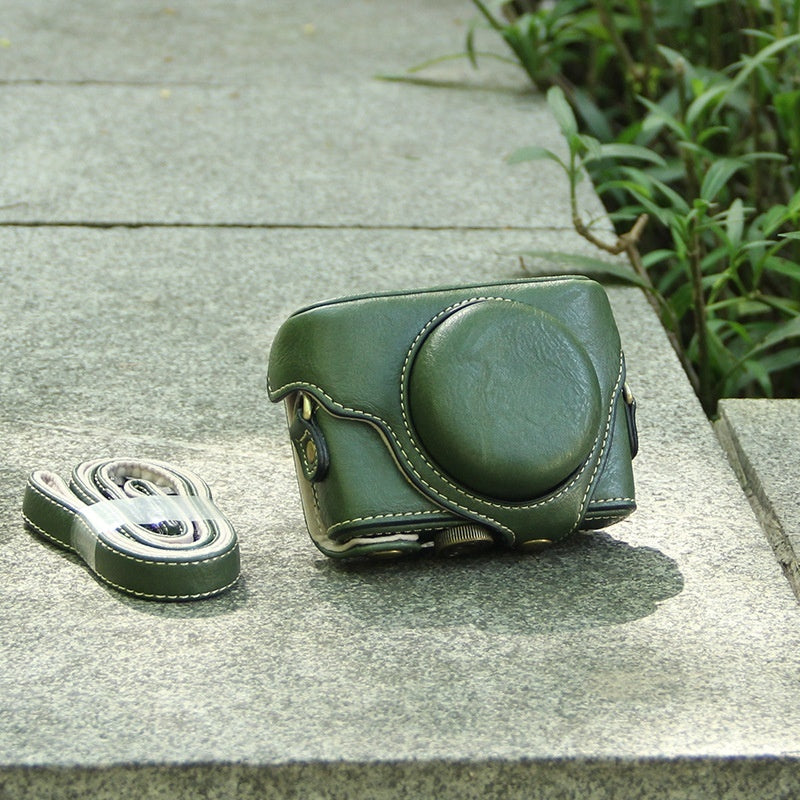 Camera Bag Black Card Protective Leather Case