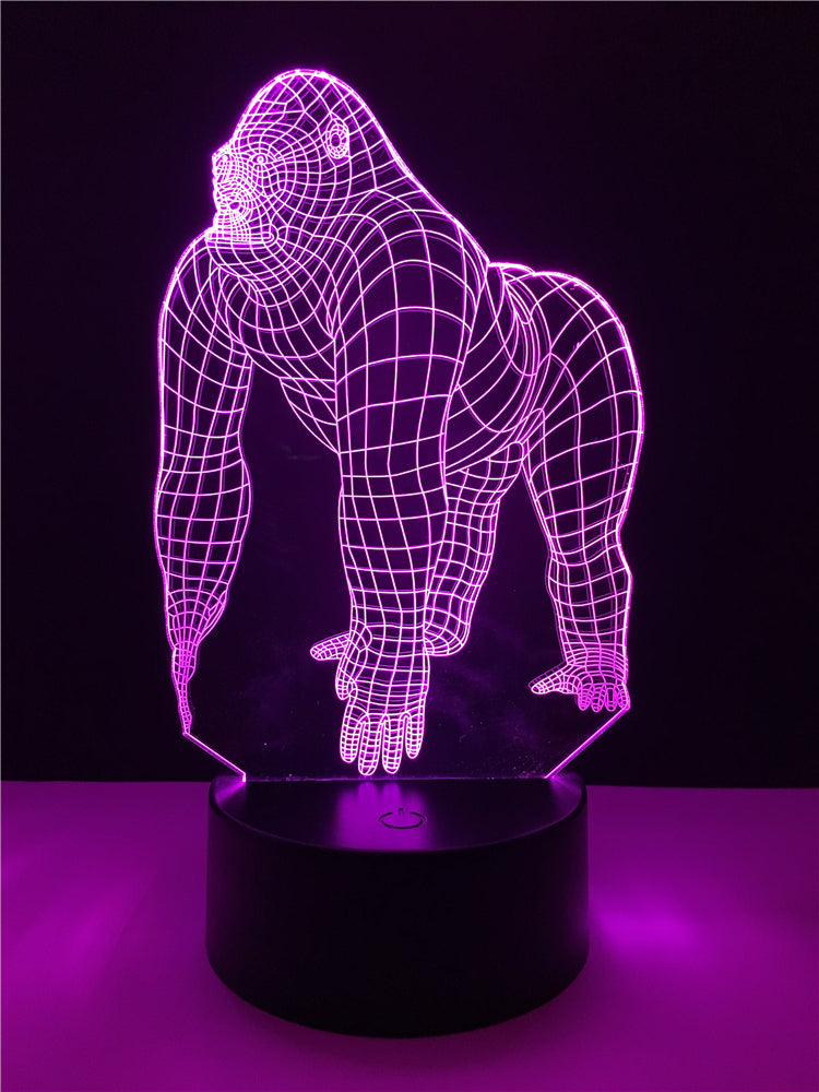 Cross-border 3D Desk Lamp For Orangutan Series