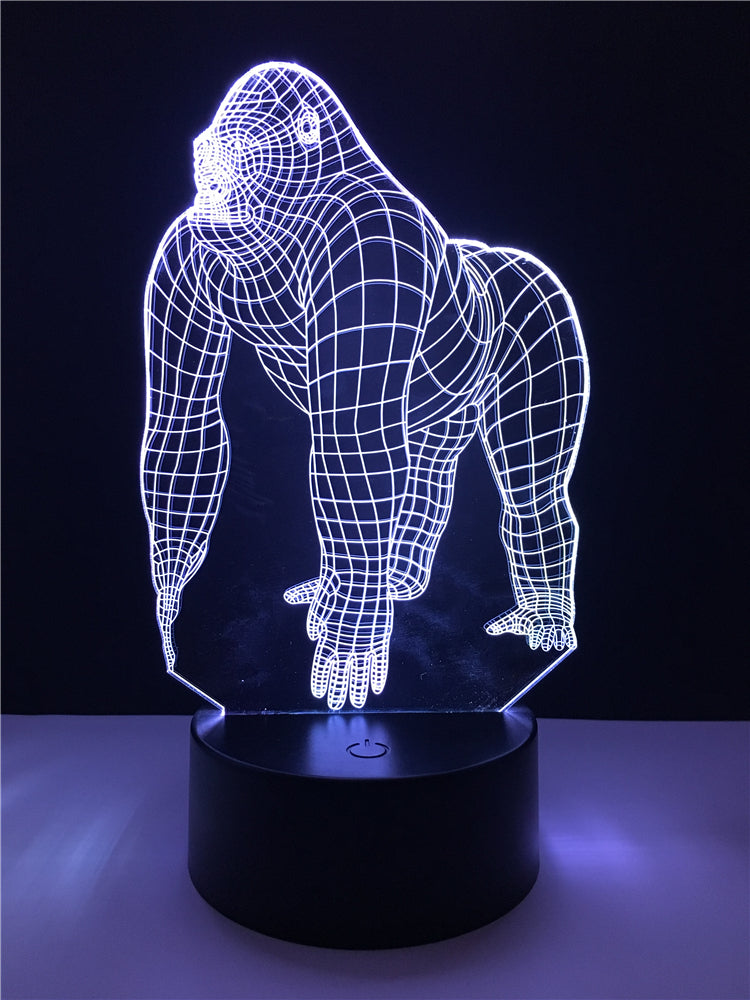 Cross-border 3D Desk Lamp For Orangutan Series