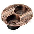 Cigar Ashtray Double Slot Retro Personality Ashtray Metal Ashtray Is Easy To Clean And Resistant To Fall