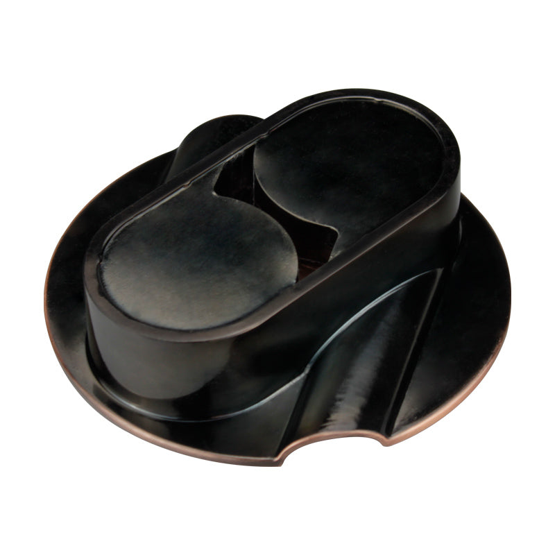 Cigar Ashtray Double Slot Retro Personality Ashtray Metal Ashtray Is Easy To Clean And Resistant To Fall