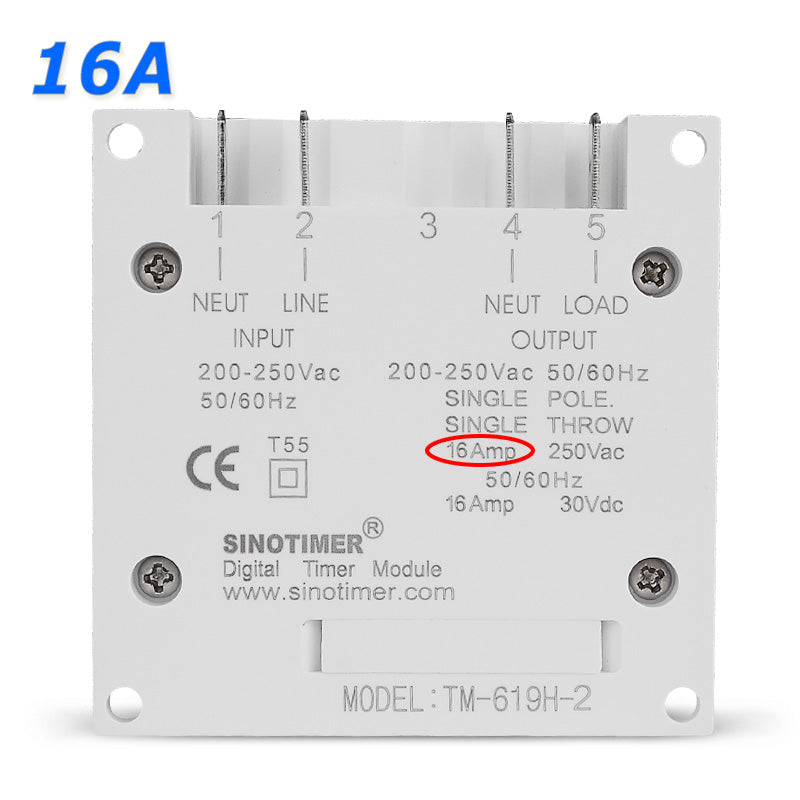 TM-619H-2 30A 230V AC 7 Days Weekly Programmable Time