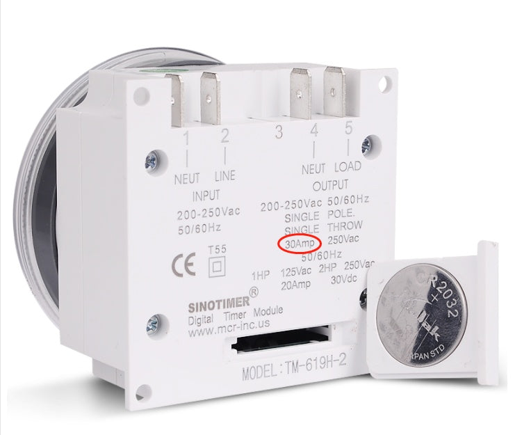 TM-619H-2 30A 230V AC 7 Days Weekly Programmable Time