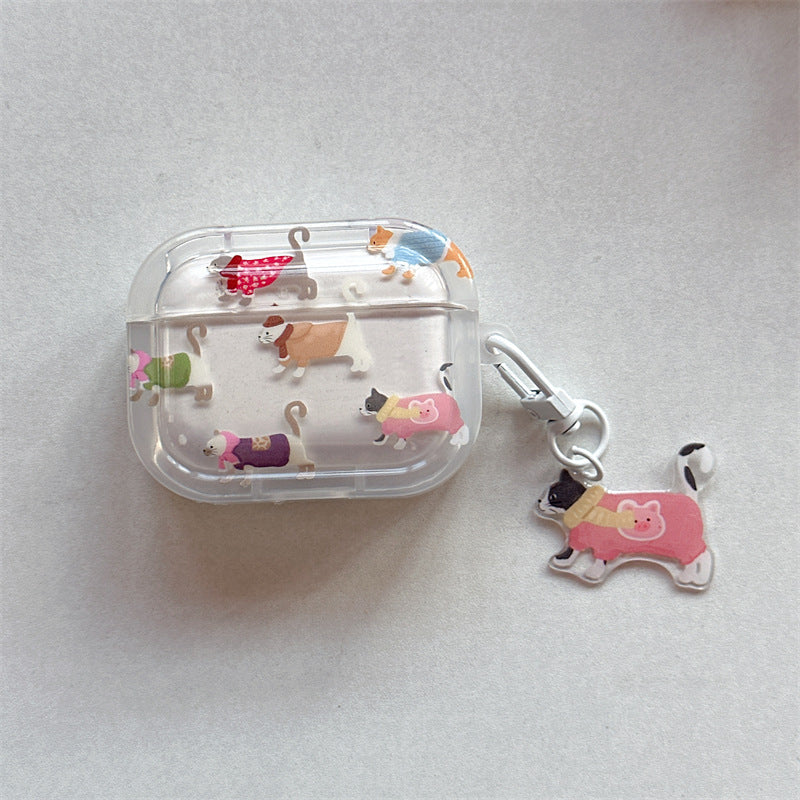 Gradient Sausage Dog Earphone Protective Case