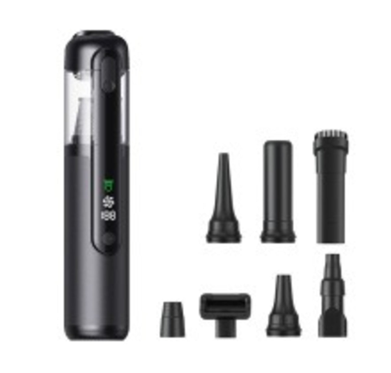 Green Light Dust-Detecting Handheld Car Vacuum Cleaner Wireless High-Suction Compact Portable Car Vacuum Cleaner For Vehicles