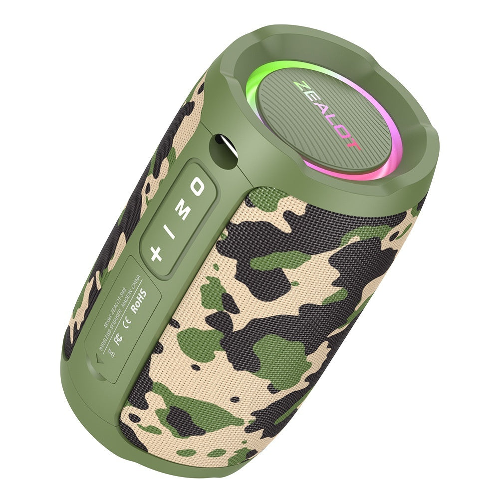 Fanatic S49 New Wireless Bluetooth Speaker Subwoofer Mini Speaker Waterproof Portable Outdoor With Light