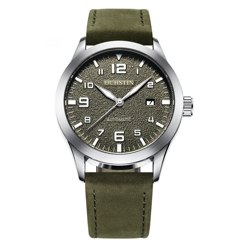 Casual Business Retro Leather Automatic Mechanical Watch
