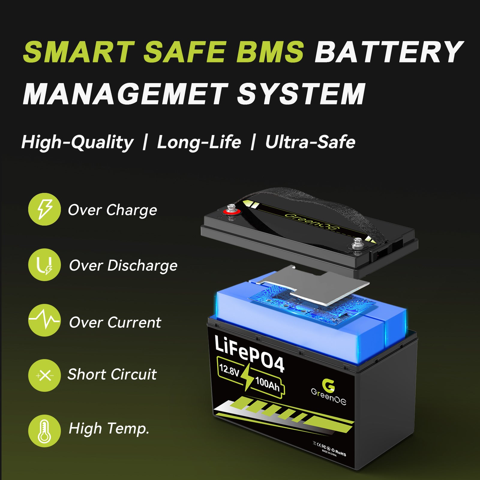 12V100AVHigh-power Large Household Battery
