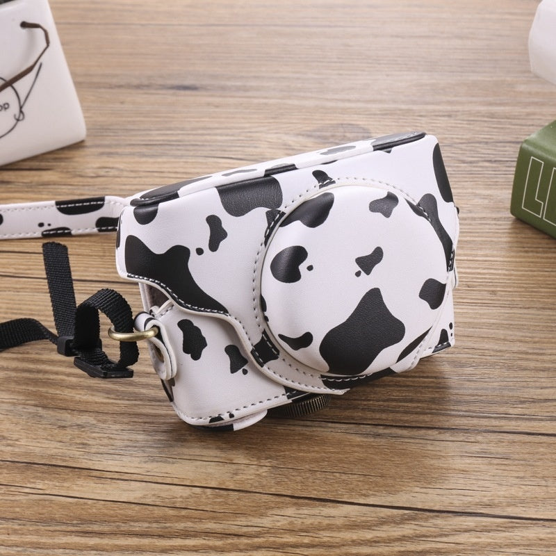 Camera Bag Black Card Protective Leather Case
