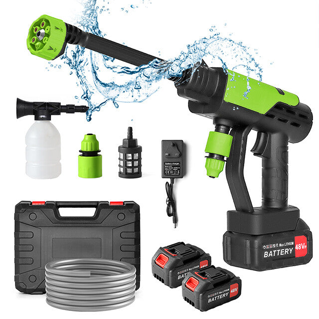 4000W Electric Pressure Washer Power Jet Washer 3626PSI Car Cleaner Gun2Battery