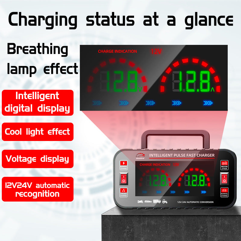 Full-automatic Intelligence Of Motorcycle Car Charger