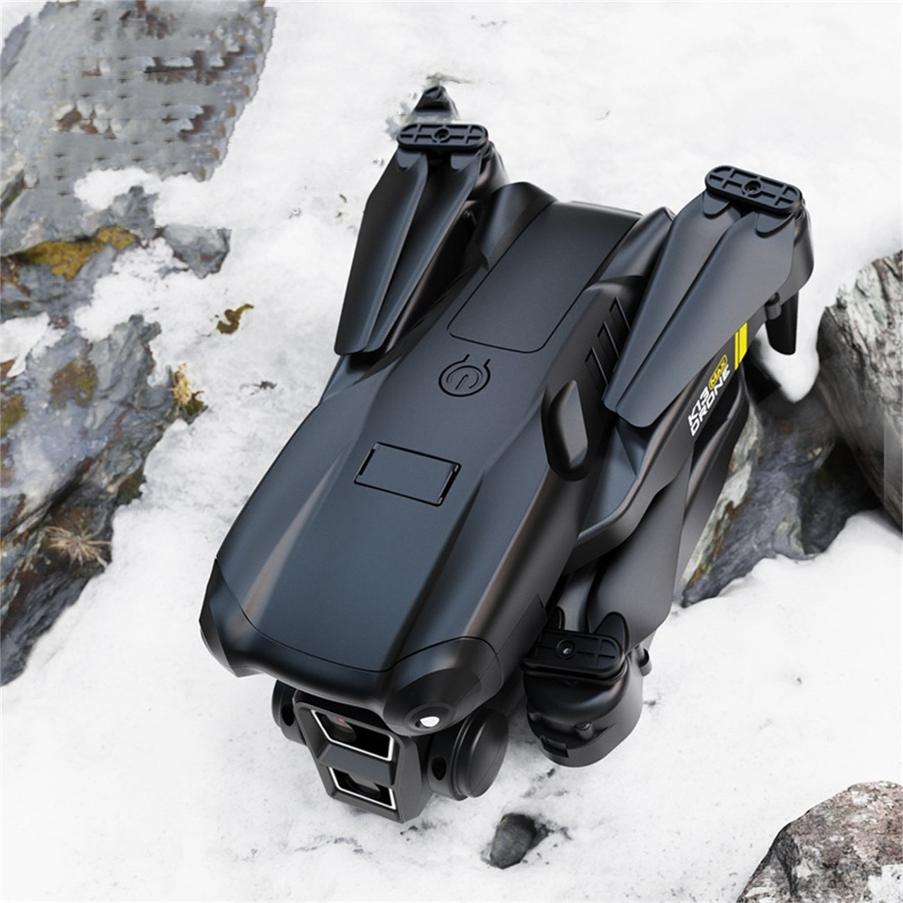 TheK13 Smart Camera Drone With 2 Batteries Features Real-time Image Transmission From A Single Camera. It Has One-click Touch And Landing Functions. This Is A Foldable Remote-controlled Drone Toy, Ma