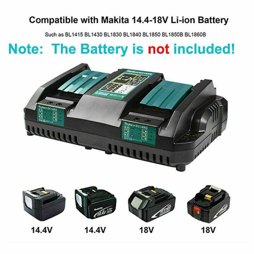 Doppel-Schnellladegert Fr  18V Li-Ion-Akkus BL186BL1830BL1850, BL1840 DE