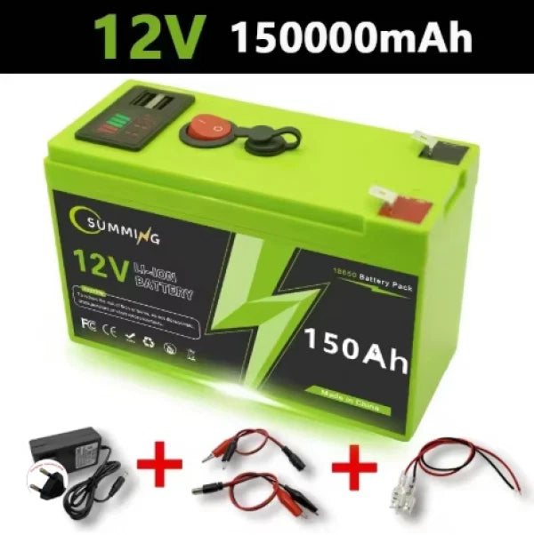 Portable Rechargeable Battery Belt USB Display Port Multipurpose Backup Power Supply