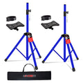 5 Core Speaker Stand Pair Adjustable 31 To 54" PA DJ Tripod Stands Heavy Duty W 35mm Insert 132 Lbs