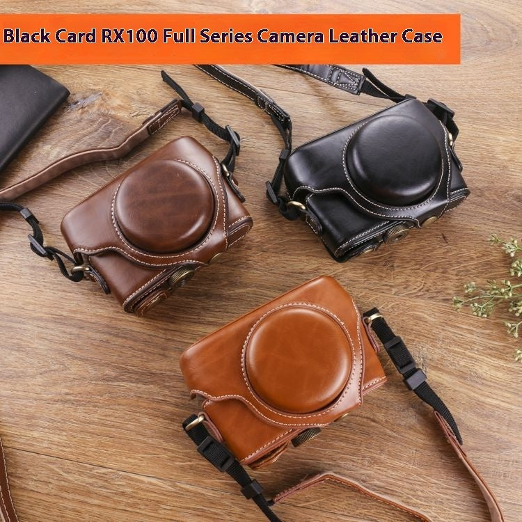 Camera Bag Black Card Protective Leather Case