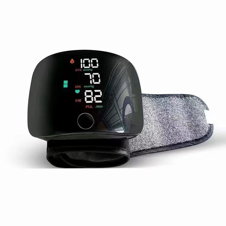 Wrist Sphygmomanometer Rechargeable Blood Pressure Meter Wrist Blood Pressure Eter Smart Touch Screen Blood Pressure Meter Household Electronics