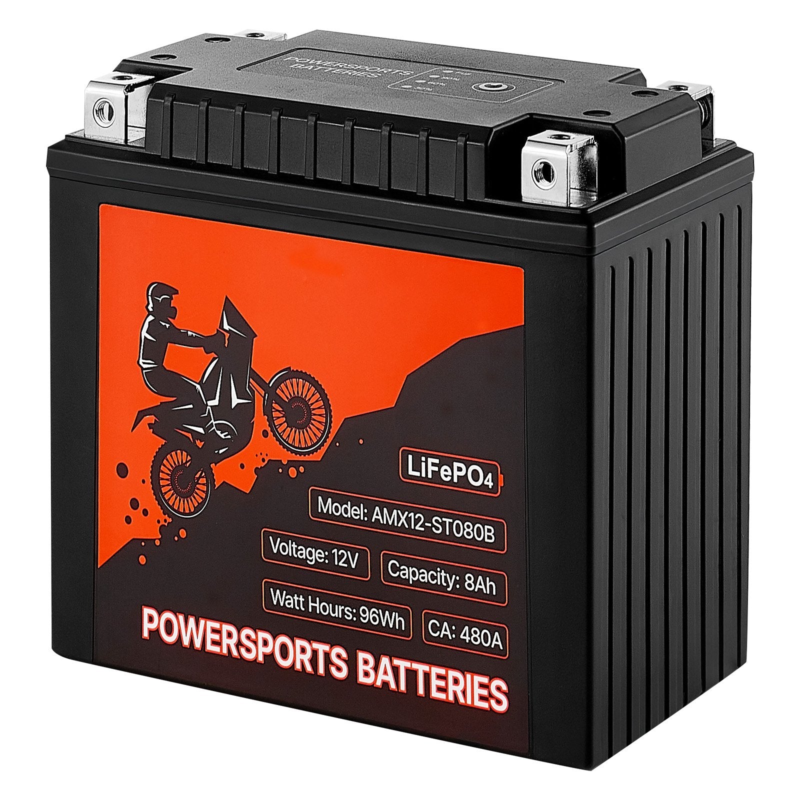 Motorcycle Battery 12V 8Ah YTX12-BS High Performance Powersports Battery