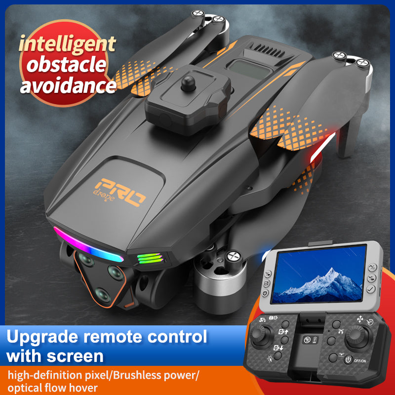2026 New Foldable Four-axis Aerial Photography Drone X01 With 4.5-inch Independent Display, Equipped With Dual Camera, WIFI USB Charging, Remote Control, Electric Adjustable Camera, Support Multi-angl