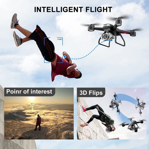 4DRC V14 Professional Drone 6K HD Dual Camera Wifi FPV Portable RC Quadcopter 2 BATTERY,Drones Suitable For Adults & Beginners.Logistics Is Randomly Sent By UPS,USPS,Self-pickup.