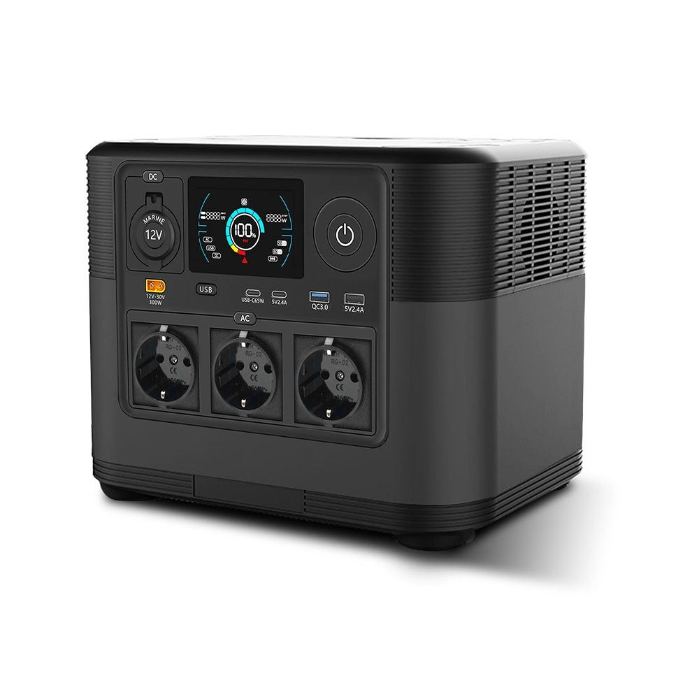 1800W High-Capacity Outdoor Energy Storage LiFePO4 Portable Power Station