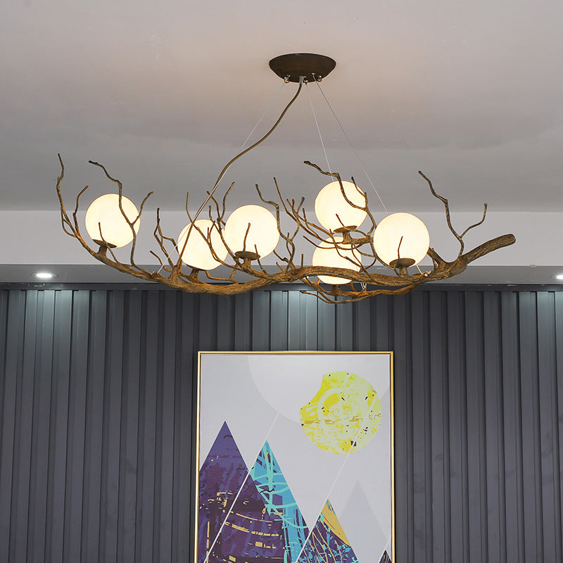 Creative Personality Clothing Store Tea Art Window Chandelier