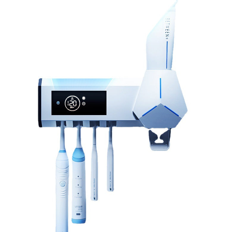 White UV Toothbrush Sanitizer & Holder