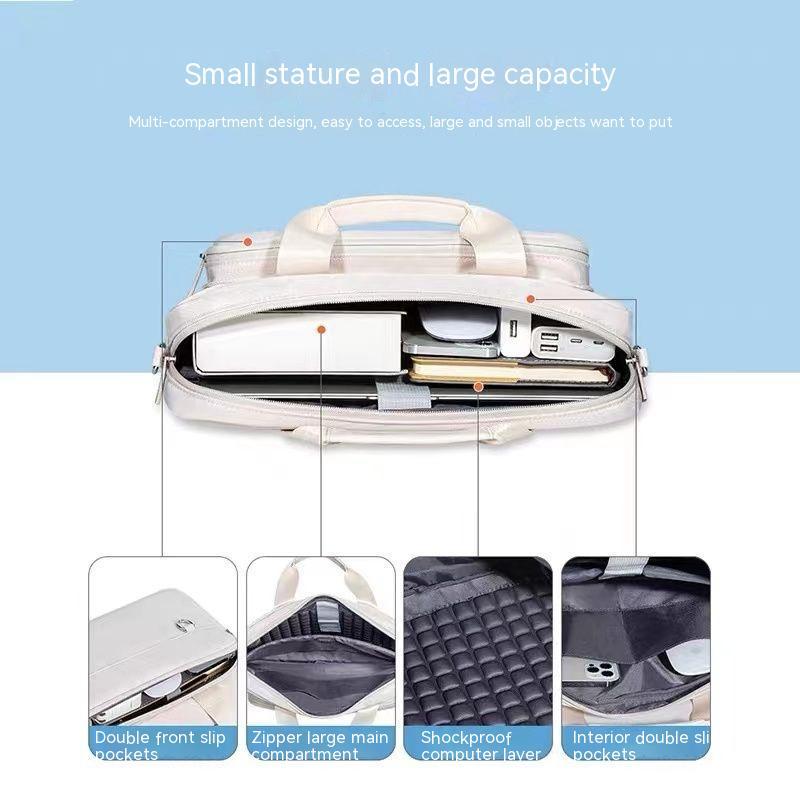 Portable Liner Commuter Document Shoulder Laptop Bag