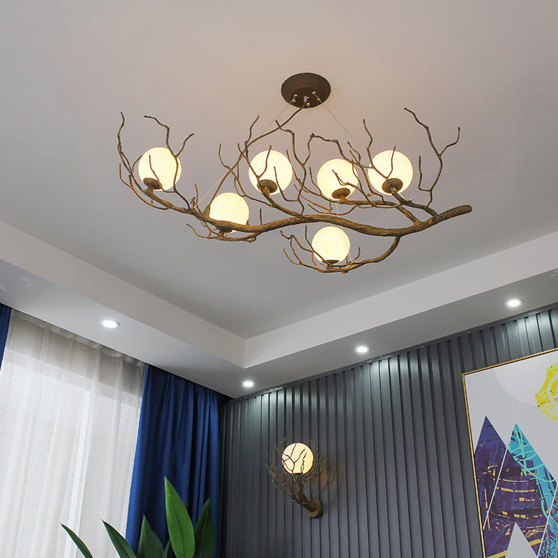Creative Personality Clothing Store Tea Art Window Chandelier