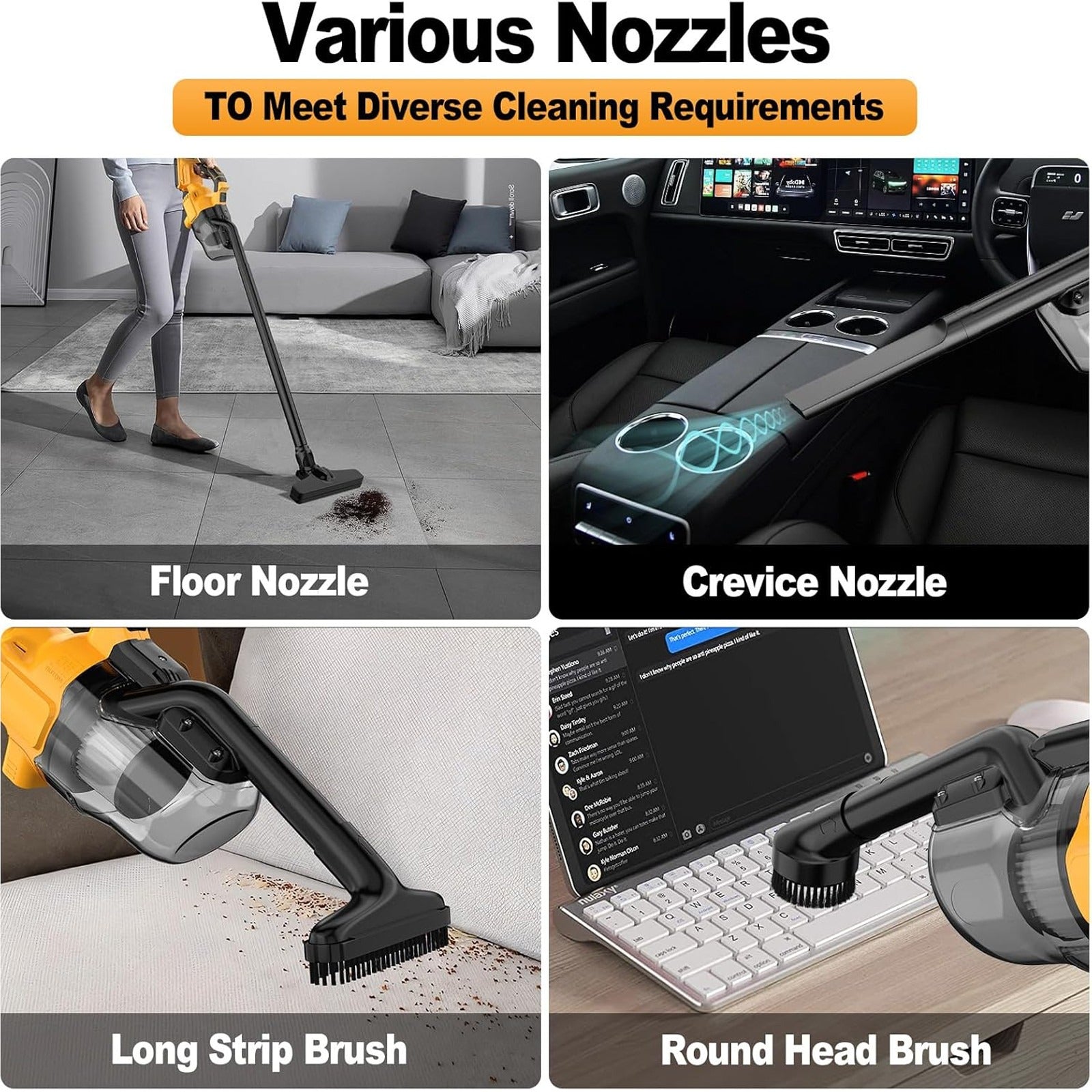 Cordless Handheld Vacuum Cleaner For D E WALT 20v Max Battery Tool Only No Battery