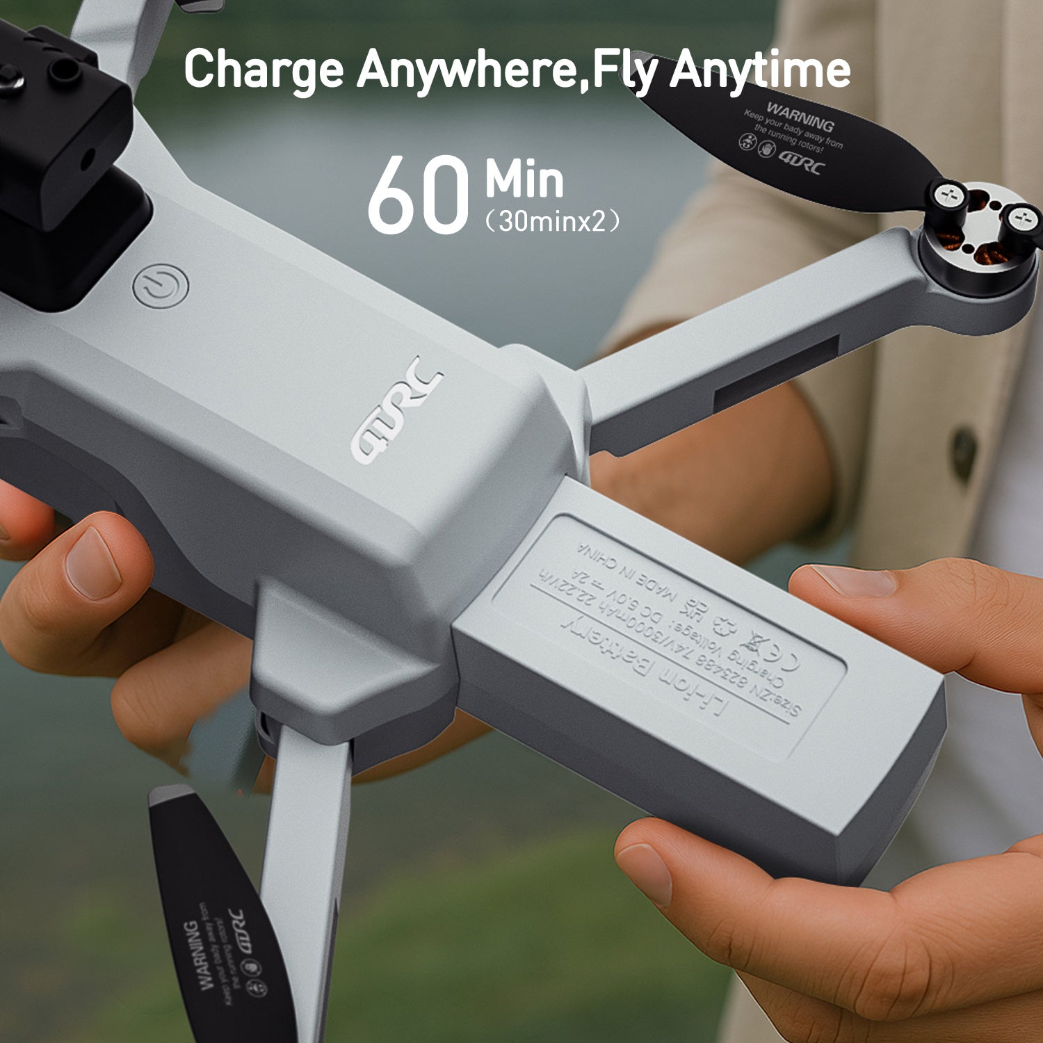 4DRC F8 RC Drone GPS 5G WIFI 4K Dual Camera Selfie FPV RC Quadcopter With 4.5 HD LCD Screen,Follow Me