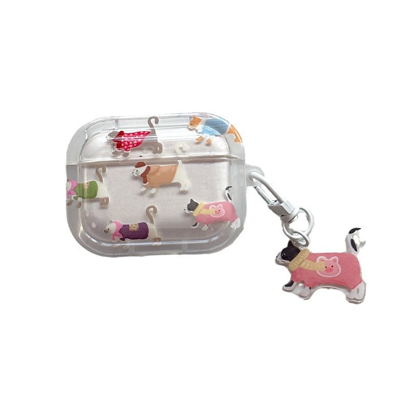 Gradient Sausage Dog Earphone Protective Case