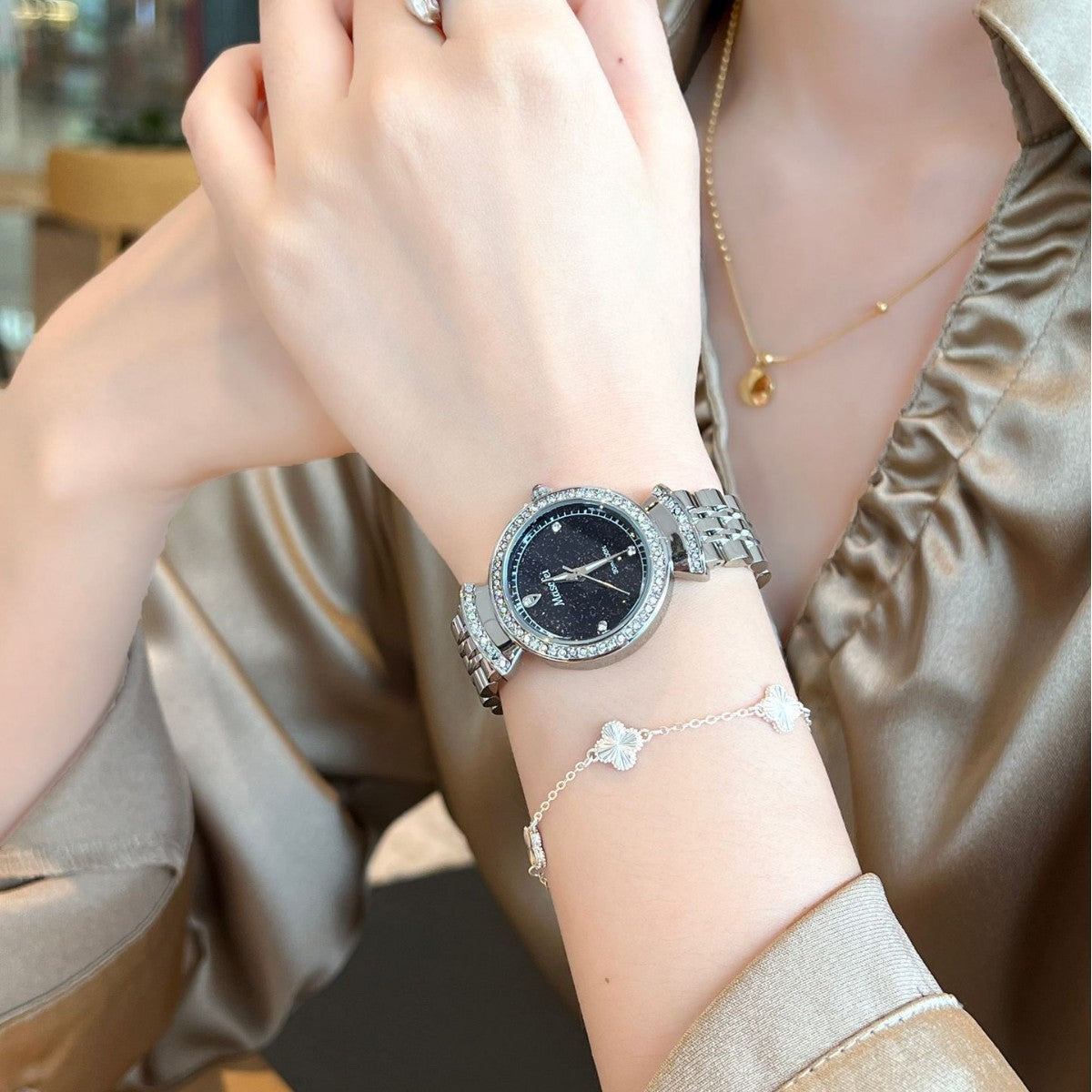 Starry Sky Fritillary Marble Watch For Women