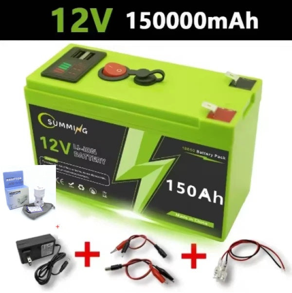 Portable Rechargeable Battery Belt USB Display Port Multipurpose Backup Power Supply
