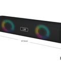 Wireless Bluetooth Private Speaker Long Sound Heater USB Card TWS Couplet Color Light
